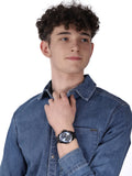  Shop Authentic Guess Odyssey Quartz Blue Dial Gunmetal Steel Strap Watch For Men - W1107G5 - Luxxuri
