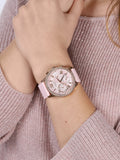  Shop Authentic Guess Solar Rose Gold Dial Pink Rubber Strap Watch For Women - W1135L2 - Luxxuri
