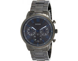  Shop Authentic Guess Hendrix Chronograph Gunmetal Dial Gunmetal Steel Strap Watch for Men - W1309G3 - Luxxuri