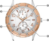  Shop Authentic Guess Siren White Dial Two Tone Steel Strap Watch for Women - W0442L4 - Luxxuri