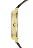  Shop Authentic Guess Gadget Gold Dial Black Leather Strap Watch for Men - GW0570G1 - Luxxuri