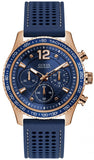  Shop Authentic Guess Fleet Blue Dial Blue Rubber Strap Watch for Men - W0971G3 - Luxxuri