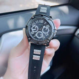  Shop Authentic Guess Delta Black Dial Black Silicone Strap Watch for Men - GW0051G1 - Luxxuri