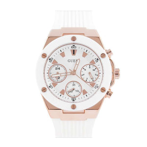  Shop Authentic Guess Athena White Dial White Rubber Strap Watch For Women - GW0030L3 - Luxxuri