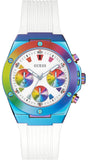  Shop Authentic Guess Athena White Dial White Rubber Strap Watch for Women - GW0030L6 - Luxxuri