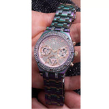  Shop Authentic Guess Heiress Multifunction Diamonds Purple Dial Purple Steel Strap Watch for Women - GW0440L3 - Luxxuri