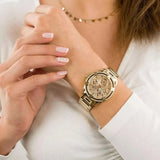  Shop Authentic Guess Queen Quartz Gold Dial Gold Steel Strap Watch For Women - GW0464L2 - Luxxuri