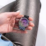  Shop Authentic Guess Heiress Multifunction Diamonds Purple Dial Purple Steel Strap Watch for Women - GW0440L3 - Luxxuri