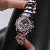  Shop Authentic Guess Fusion Chronograph Crystals Silver Dial Silver Steel Strap Watch For Women - GW0552L1 - Luxxuri
