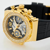  Shop Authentic Guess Fusion Chronograph Black Dial Black Leather Strap Watch For Women - GW0553L4 - Luxxuri