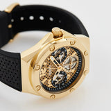  Shop Authentic Guess Asteria Multifunction Gold Dial Black Rubber Strap Watch For Women - GW0620L2 - Luxxuri