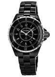  Shop Authentic Chanel J12 Quartz Black Dial Black Steel Strap Watch for Women - J12 H5695 - Luxxuri