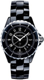  Shop Authentic Chanel J12 Quartz Ceramic Black Dial Black Steel Strap Watch for Women - J12 H0682 - Luxxuri