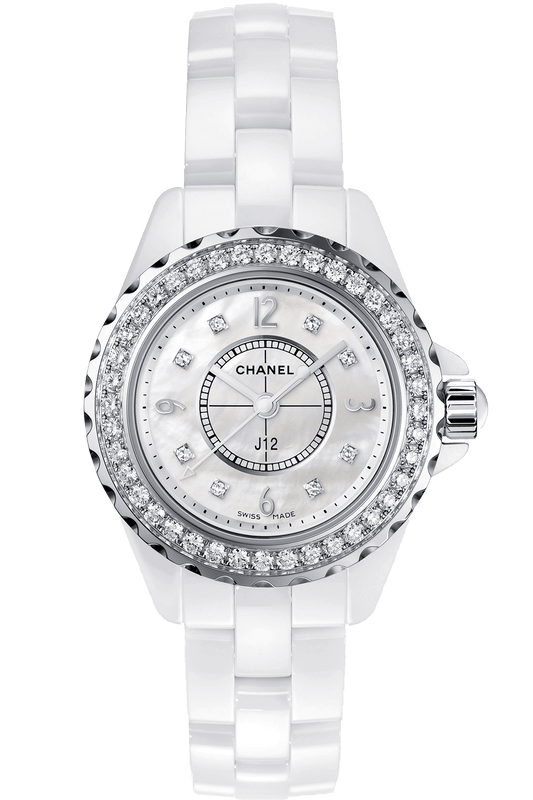 Shop Authentic Chanel J12 Diamonds Quartz White Dial White Steel Strap Watch for Women - J12 H2572 - Luxxuri