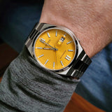  Shop Authentic Citizen Tsuyosa Automatic Yellow Dial Silver Steel Strap Watch for Men - NJ0150-81Z - Luxxuri