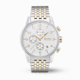  Shop Authentic Hugo Boss Navigator White Dial Two Tone Steel Strap Watch for Men - 1513499 - Luxxuri