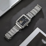  Shop Authentic Emporio Armani Diego Automatic Black Dial Silver Steel Strap Watch For Men - AR60057 - Luxxuri