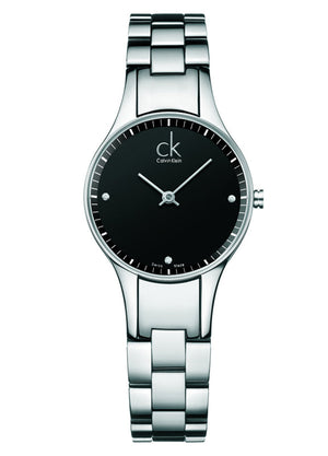  Shop Authentic Calvin Klein Simplicity Black Dial Silver Steel Strap Watch for Women - K4323104 - Luxxuri