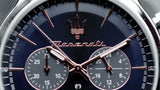  Shop Authentic Maserati Epoca Chronograph Blue Dial Brown Leather Strap Watch For Men - R8871618014 - Luxxuri