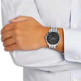  Shop Authentic Hugo Boss Jet Black Dial Silver Steel Strap Watch for Men - 1513383 - Luxxuri