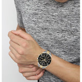  Shop Authentic Hugo Boss Admiral Black Dial Two Tone Steel Strap Watch for Men - 1513908 - Luxxuri
