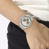  Shop Authentic Hugo Boss Gregor Chronograph Silver Dial Two Tone Steel Strap Watch For Men - 1514053 - Luxxuri