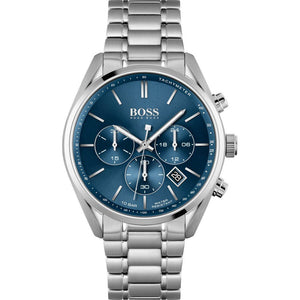  Shop Authentic Hugo Boss Champion Blue Dial Silver Steel Strap Watch for Men - 1513818 - Luxxuri