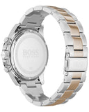  Shop Authentic Hugo Boss Here Chronograph Black Dial Two Tone Steel Strap Watch for Men - 1513757 - Luxxuri