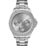  Shop Authentic Hugo Boss Premiere Silver Dial Silver Steel Strap Watch for Women - 1502442 - Luxxuri