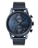  Shop Authentic Hugo Boss Navigator Chronograph Blue Dial Blue Mesh Bracelet Watch for Men - 1513538 - Luxxuri