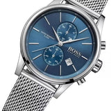  Shop Authentic Hugo Boss Jet Blue Dial Silver Mesh Bracelet Watch for Men - 1513441 - Luxxuri
