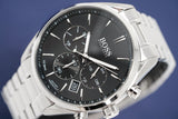 Shop Authentic Hugo Boss Champion Black Dial Silver Steel Strap Watch for Men - 1513871 - Luxxuri