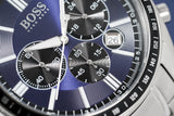  Shop Authentic Hugo Boss Chronograph Driver Blue Dial Silver Steel Strap Watch for Men - 1513081 - Luxxuri