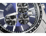  Shop Authentic Hugo Boss Chronograph Driver Blue Dial Silver Steel Strap Watch for Men - 1513081 - Luxxuri