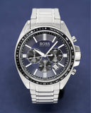  Shop Authentic Hugo Boss Chronograph Driver Blue Dial Silver Steel Strap Watch for Men - 1513081 - Luxxuri