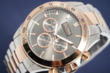  Shop Authentic Hugo Boss Ikon Grey Dial Two Tone Steel Strap Watch for Men - 1513339 - Luxxuri