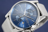  Shop Authentic Hugo Boss Jet Blue Dial Silver Mesh Bracelet Watch for Men - 1513441 - Luxxuri