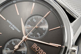  Shop Authentic Hugo Boss Jet Chronograph Grey Dial Silver Mesh Bracelet Watch for Men - 1513440 - Luxxuri