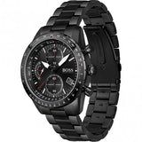  Shop Authentic Hugo Boss Pilot Edition Chronograph Black Dial Black Steel Strap Watch for Men - 1513854 - Luxxuri