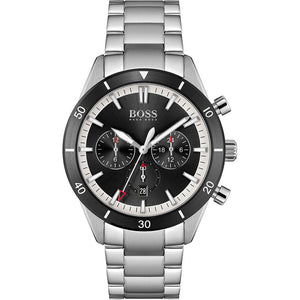 Shop Authentic Hugo Boss Santiago Black Dial Silver Steel Strap Watch for Men - 1513862 - Luxxuri