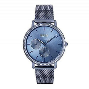 Shop Authentic Hugo Boss Infinity Blue Dial Blue Mesh Bracelet Watch for Women - 1502518 - Luxxuri