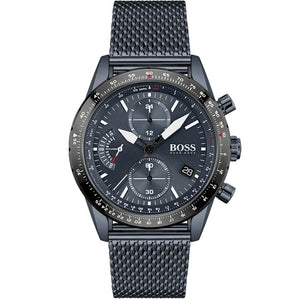  Shop Authentic Hugo Boss Pilot Edition Blue Dial Blue Mesh Bracelet Watch for Men - 1513887 - Luxxuri