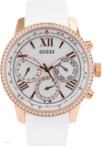  Shop Authentic Guess Sport White Dial White Rubber Strap Watch For Women - W0616L1 - Luxxuri