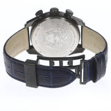  Shop Authentic Versace V-Ray Chronograph Quartz Blue Dial Black Leather Strap Watch For Men - VEDB00418 - Luxxuri