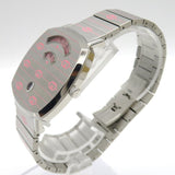  Shop Authentic Gucci Grip Quartz Silver Dial Silver Steel Strap Watch For Women - YA157438 - Luxxuri