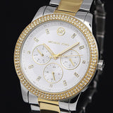  Shop Authentic Michael Kors Tibby Multifunction White Dial Two Tone Steel Strap Watch For Women - MK6825 - Luxxuri