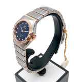  Shop Authentic Omega Constellation Quartz Diamonds Blue Dial Two Tone Steel Strap Watch for Women - 131.25.25.60.53.002 - Luxxuri