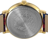  Shop Authentic Versace V-Circle The Clans Edition Black Dial Red & Blue Leather Strap Watch for Women - VEBQ00218 - Luxxuri