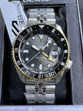  Shop Authentic Seiko 5 Sports GMT US Special Edition Automatic Grey Dial Silver Steel Strap Watch For Men - SSK021K1 - Luxxuri
