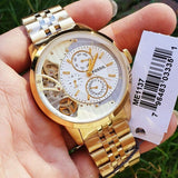  Shop Authentic Fossil Townsman Chronograph Skeleton Gold Dial Gold Steel Strap Watch for Men -  ME1137 - Luxxuri